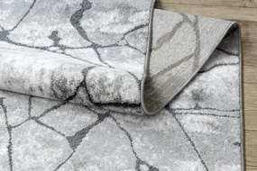 Behúň COZY 8873 Cracks  beton - Štrukturálny, tmavosivý