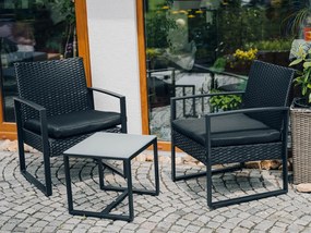Čierny záhradný set JARDINES