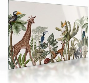 Sklenený obraz - Obyvatelia Afriky (70x50 cm)