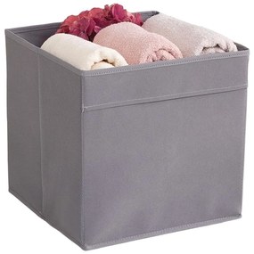 Sivý látkový úložný box 30x30x30 cm – Mioli Decor