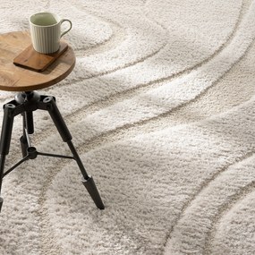 Koberec Relief cream 160x230 cm