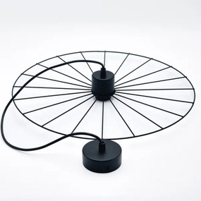 Luster na lanku MONTANA 1xE27/15W/230V pr. 45 cm čierna