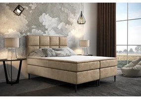Čalúnená posteľ Aspen 90x200 cm Ľavá Čierna