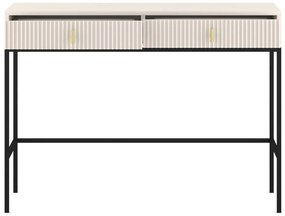 Toaletný stolík Maggiore 104 cm kašmír/čierny/zlatý