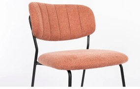 Jedálenské stoličky v súprave 2 ks v lososovej farbe Jolien - White Label