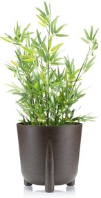 PLASTOVÝ KVETINÁČ MOSS ECO 25X26 CM TMAVOHNEDÁ