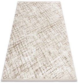 Koberec DUKE 51550 béžový / krémový, károvaný / strapce