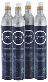GROHE 40422000 - Fľaša na karbonizáciu GROHE BLUE 425 g CO2 (4 ks) nerezová