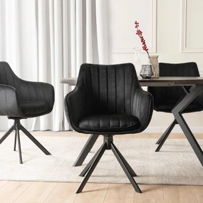 PROXIMA.store - Čalúnená otočná stolička MUMBAI FARBA: sivá