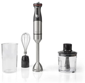 Nedis KAHB400CAL - Ručný mixér 4v1 800W/230V nerezová oceľ