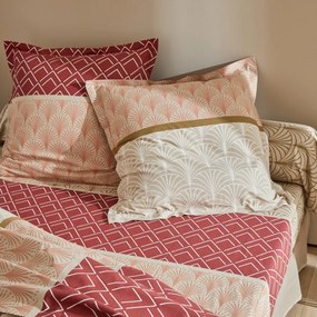 Bavlnená posteľná bielizeň Eddy s grafickým dizajnom (*) Súprava obliečky na vankúš (70x90) a na prikrývku (140x200) v klasických rozmeroch a bez chlopne na zasunutie pod matrac.