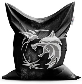 Sablio Sedací vak Zaklínač Sivý abstrakt - 200x140 cm