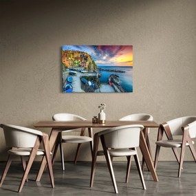 Obraz - Stredomorská dedina (90x60 cm)