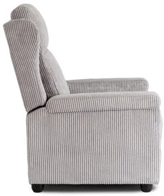 Kreslo DARIO sivé, z menčestru