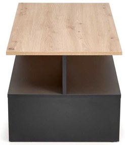 Konferenčný stolík Bardia, dub artisan / čierna