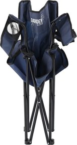 Turistická skladacia stolička modrej farby