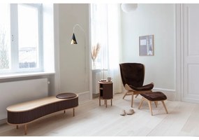 Hnedý TV stolík v dekore duba 140x40 cm Audacious – UMAGE