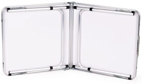 Bestent Kempingový stôl skladací 120x60cm a 4 stoličky Black