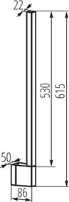 Kanlux 45870 - YALTE vonkajšie nástenné LED svietidlo LED/9W/230V 3000/4000/6500K IP54 čierne