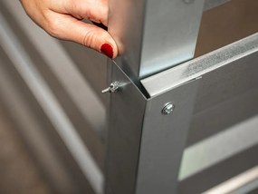 Záhradný kompostér LEGI 1 × 1 m, pozink