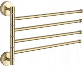 Mexen príslušenstvo, držiak na uteráky, otočný, zlatá matná, 7039244-50