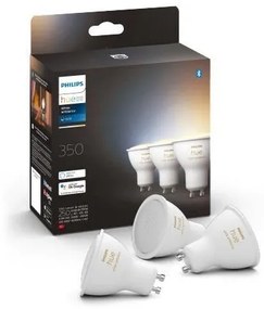 PHILIPS HUE Múdra LED stmievateľná žiarovka HUE, GU10, 4,3 W, 350lm, teplá biela-studená biela, 3ks