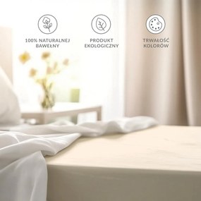 BAVLNENÉ PRESTIERADLO 205X220 CM KRÉMOVÉ