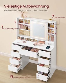 Toaletný stolík s LED zrkadlom RDT137W01