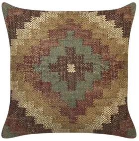 Sada 2 jutových dekoratívnych vankúšov 45 x 45 cm viacfarebná MAGURI Beliani