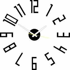 Nástenné hodiny Quartz, nalepovacie dekorácie, 3D zrkadlové nálepky Xmomo X0018-Wall clock HEU-