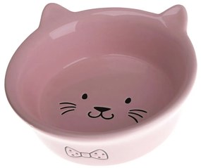Ružová keramická miska pre mačky Dakls, ø 14 cm