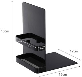 Čierne knižné zarážky YAMAZAKI Tower