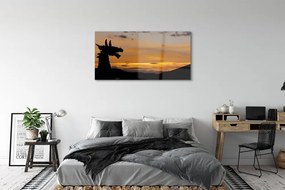 Obraz plexi Slnko oblohu drak 125x50 cm