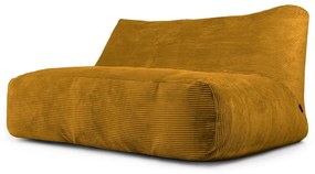 Menčestrový sedací vak v horčicovej farbe Sofa Tube 160 – SLOWDOWN