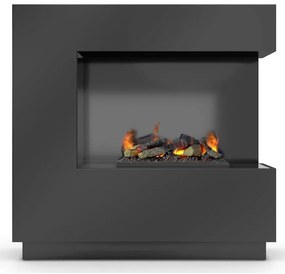 Elektrický krb Zen pravý 400/600 čierny lesk