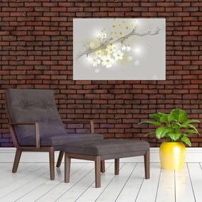 Obraz rozkvitnutej vetvičky (90x60 cm)