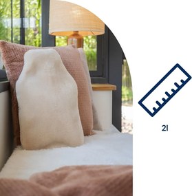 Béžový termofor z mikroplyšu 2 l Warmers – Tiseco Home Studio