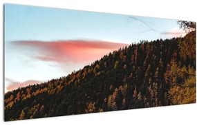 Obraz červánkov nad kopcom (120x50 cm)