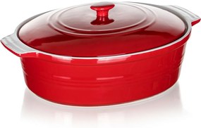 Banquet Forma zapekacia oválna s pokrievkou Culinaria Red 3,6 l, 3,6 l