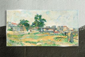 Sklenený obraz Krajina paríža cézanne