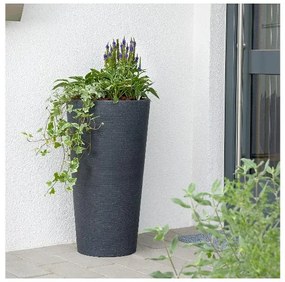 Scheurich Kvetináč Coneo High (žula/čierna, Ø 39 cm, výška 70 cm)  (100235309)