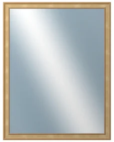 DANTIK - Zrkadlo v rámu, rozmer s rámom 70x90 cm z lišty TOOTH malá zlatá (3161)