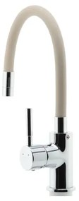 FERRO - Drezová batéria s flexibilným ramienkom lesklý chróm/béžová