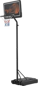 Basketbalový kôš s nastaviteľnou výškou na vonkajšie použiti