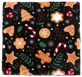 Obliečka na vankúš Christmas 40x40 cm čierna