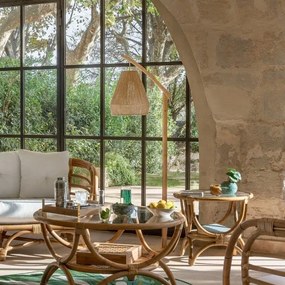 Atmosphera - Stojacia lampa PALM 1xE27/60W/230V bambus/konope