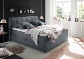 XXXLutz BOXSPRINGOVÁ POSTEĽ, 180/200 cm, antracitová MID.YOU - Postele - 002220016606