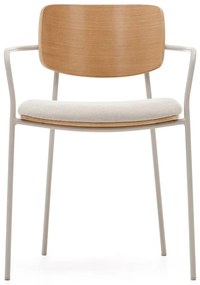 Béžové jedálenské stoličky v súprave 4 ks Maureen – Kave Home