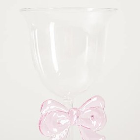 Pohár na stopke BOWY s mašľou 762376 200 ml