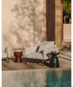 Keramický okrúhly záhradný odkladací stolík ø 36 cm Mesquida – Kave Home